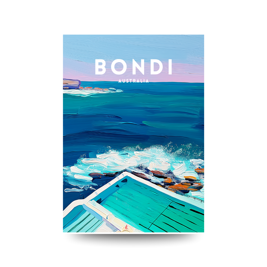 Sydney 'Bondi Icebergs' Poster