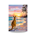 Australia 'Kangaroo Beach Sunrise' Poster