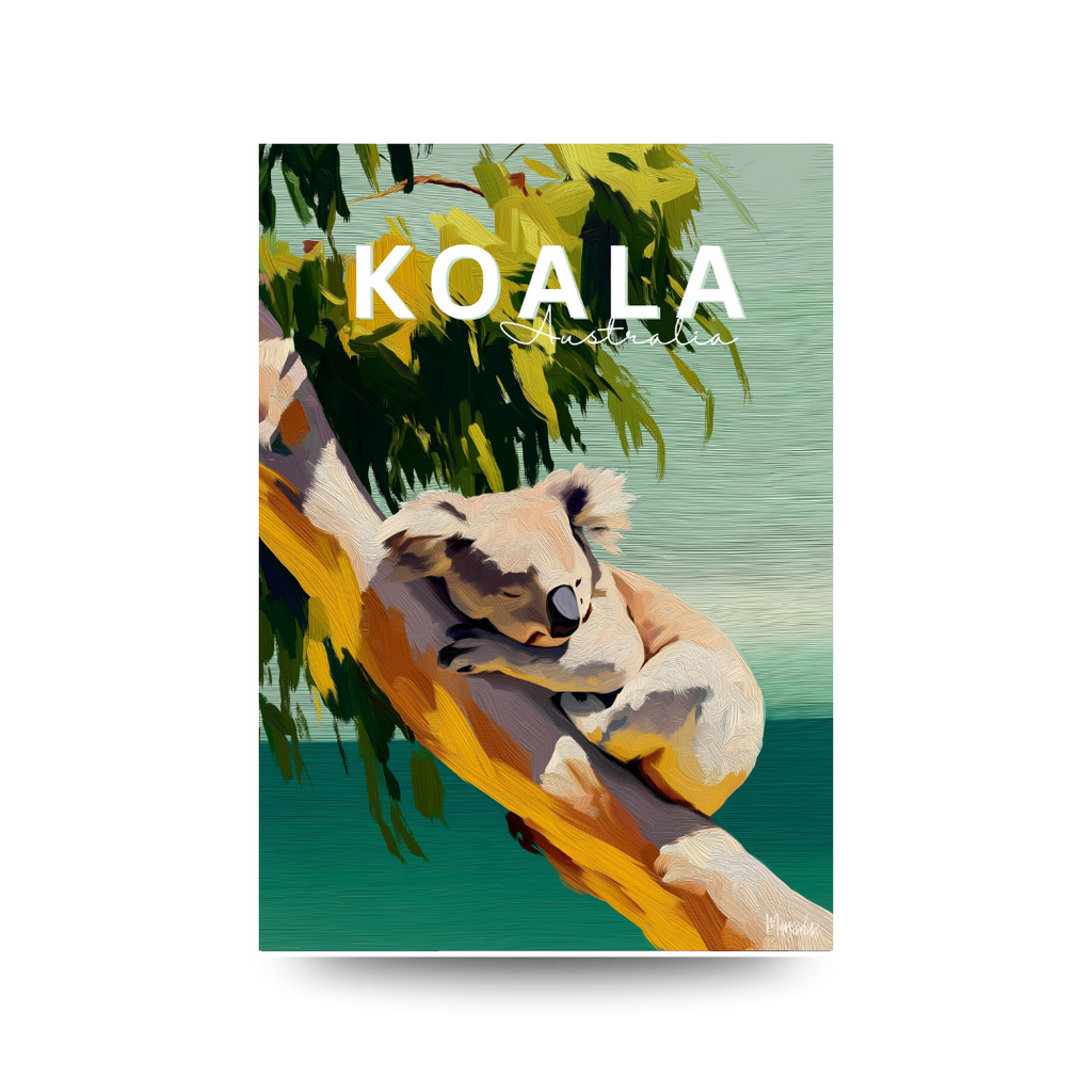 Book cover with a koala on a branch and the word 'KOALA' at the top.