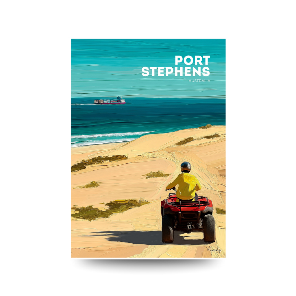 Port Stephens 'Sand Dunes' Poster