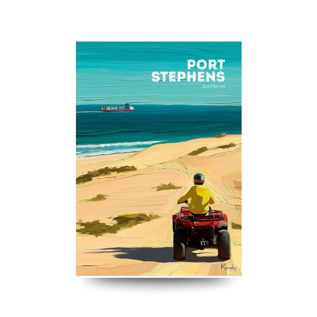 Port Stephens 'Sand Dunes' Poster