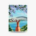 Sydney "Kangaroo & Harbour" Poster