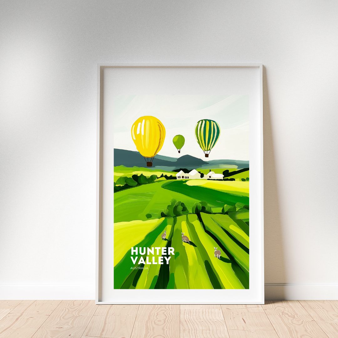 Hunter Valley 'Balloons and Bounces' Poster