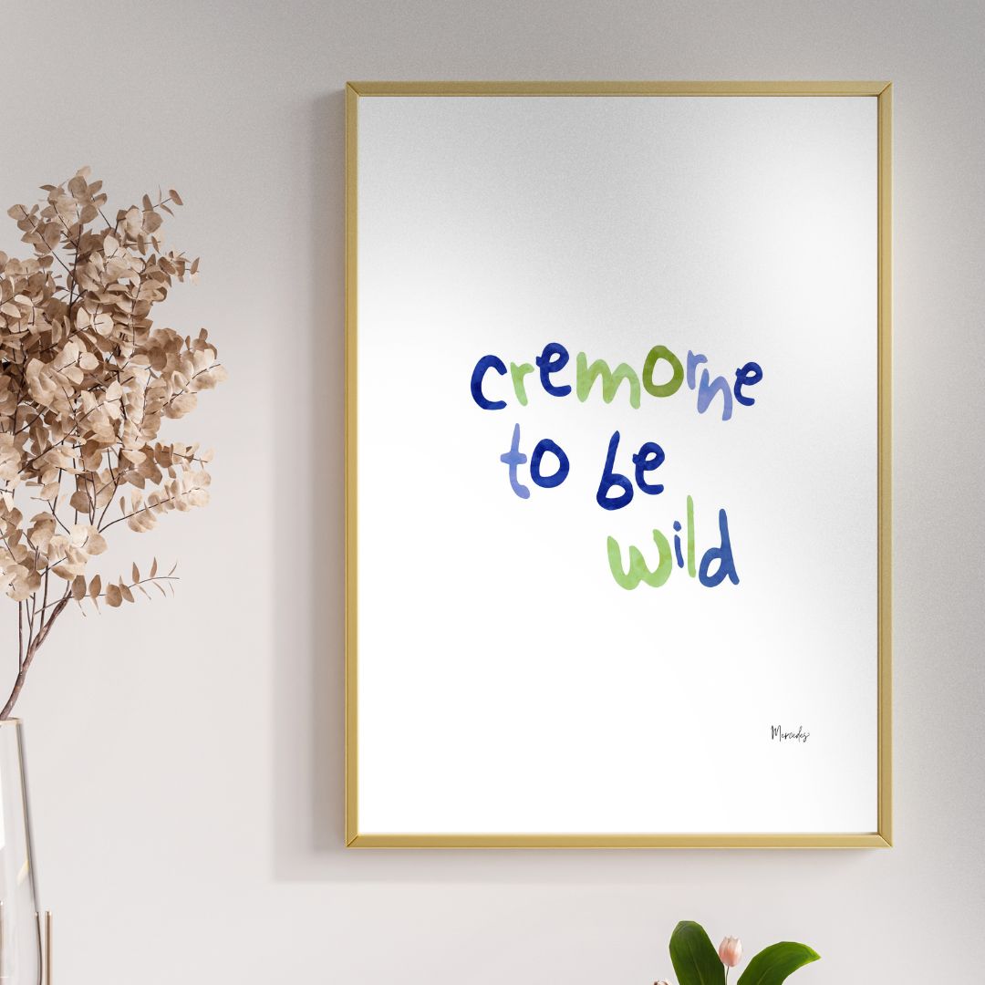 Cremorne Sydney Typography Poster