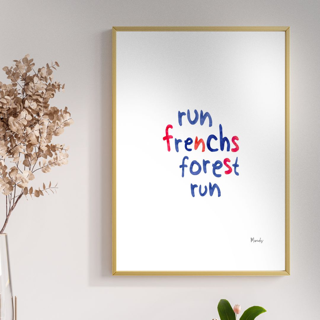 Frenchs Forest Sydney Typography Poster