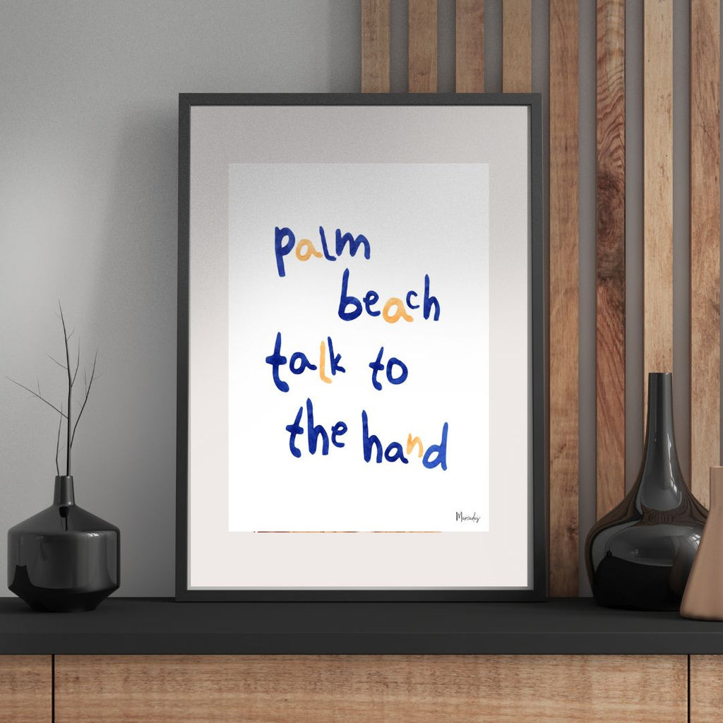 Palm Beach Sydney Typography Poster
