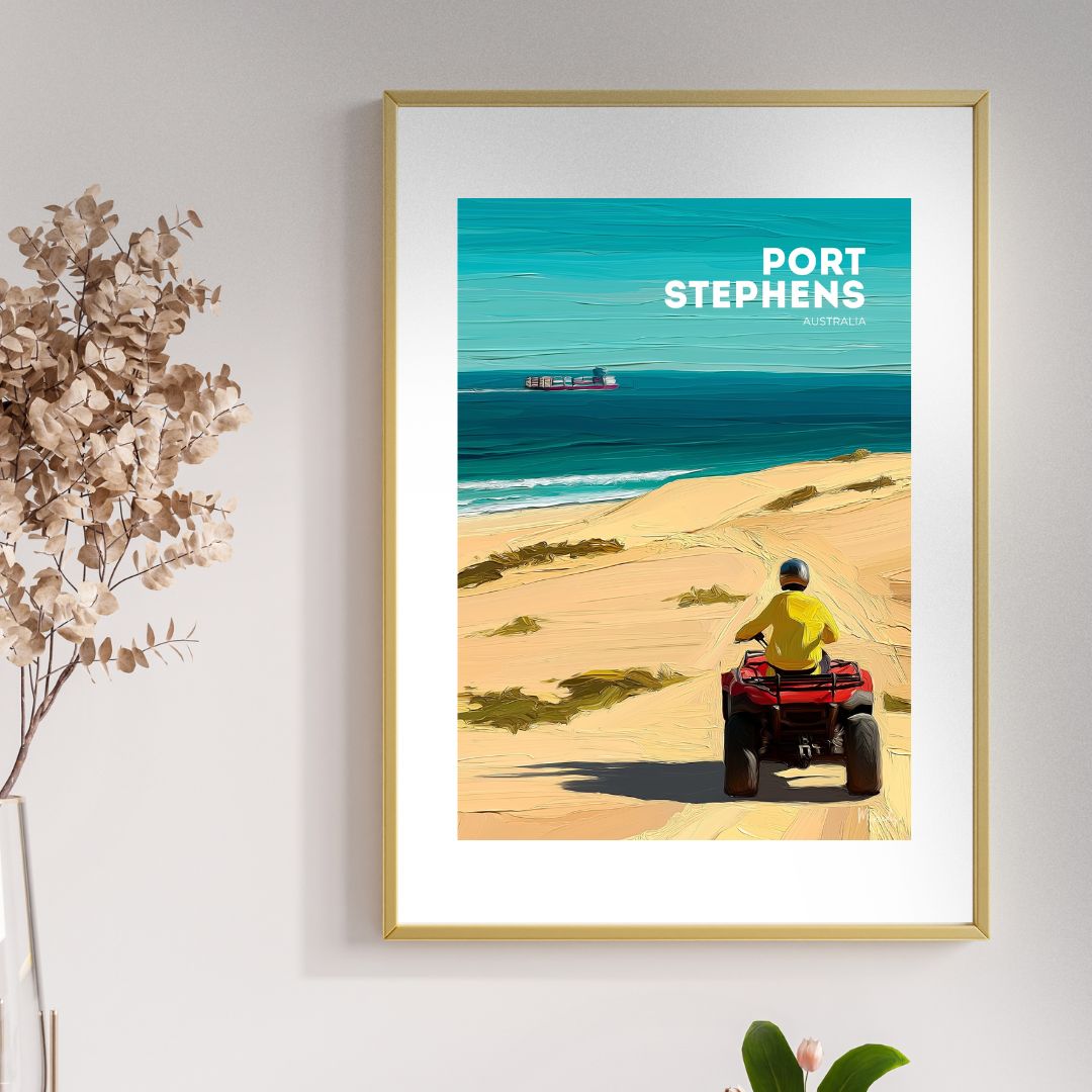 Port Stephens 'Sand Dunes' Poster