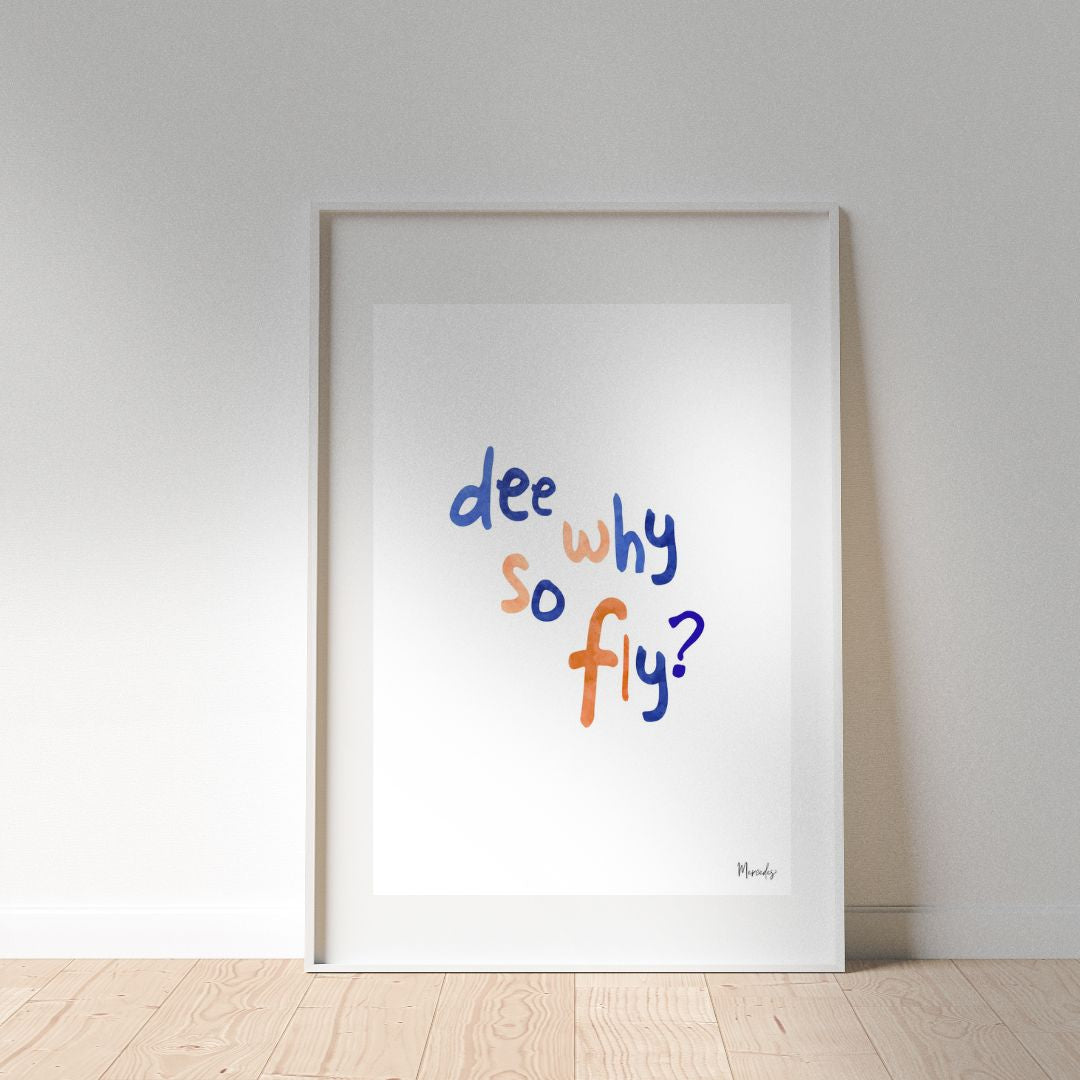 Dee Why Sydney Typography Poster