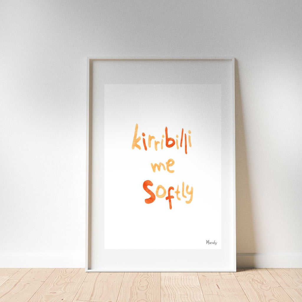 Kirrilbilli Sydney Typography Poster