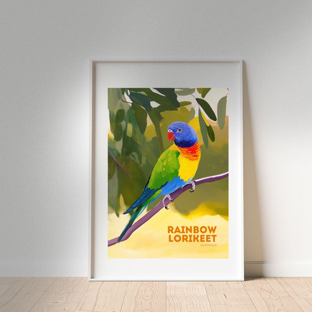 'Rainbow Lorikeet' Australia Poster