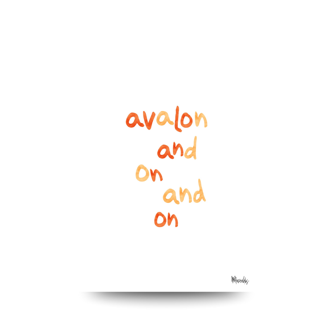 Avalon Sydney Typography Poster