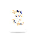 The Rocks Sydney Typography Poster