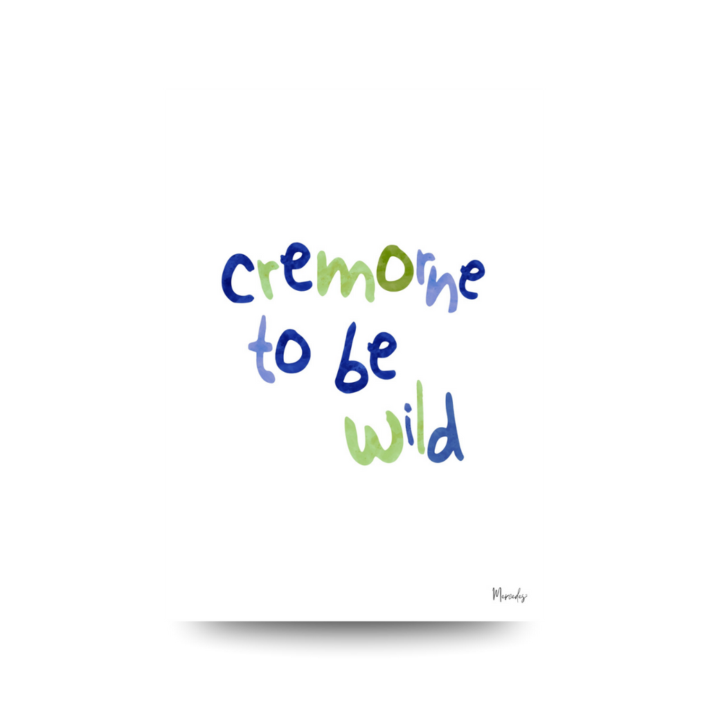 Cremorne Sydney Typography Poster