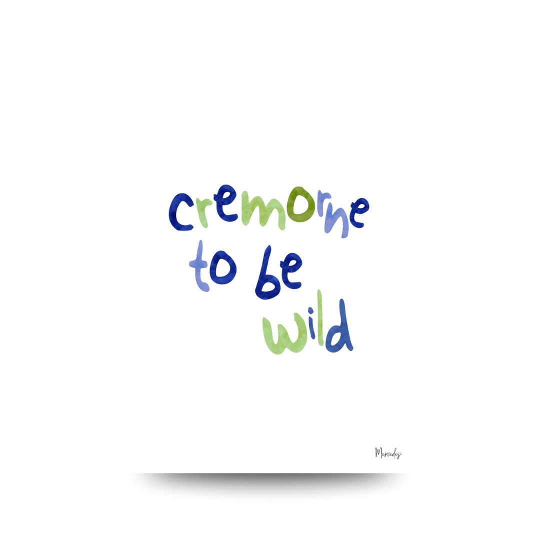 Cremorne Sydney Typography Poster