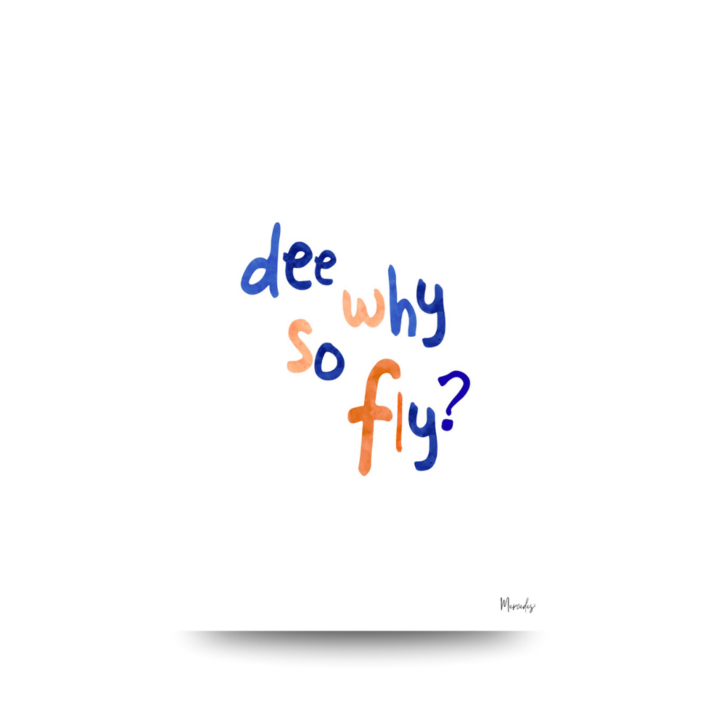 Dee Why Sydney Typography Poster