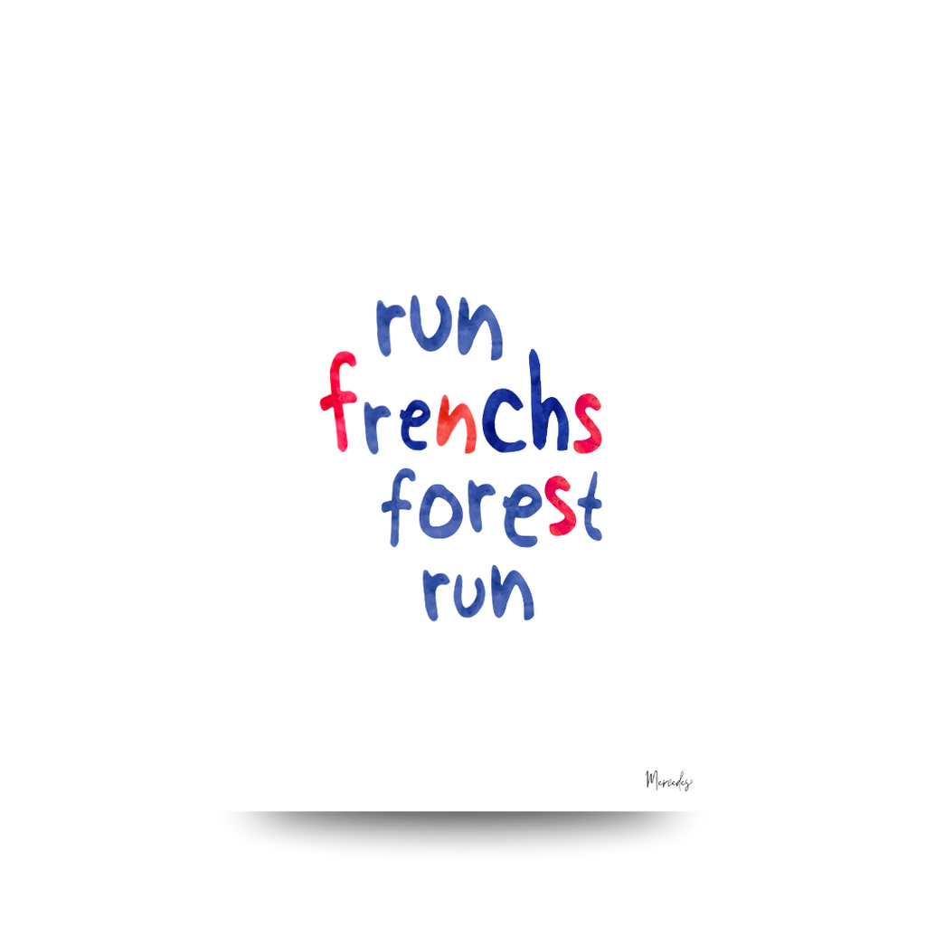 Frenchs Forest Sydney Typography Poster