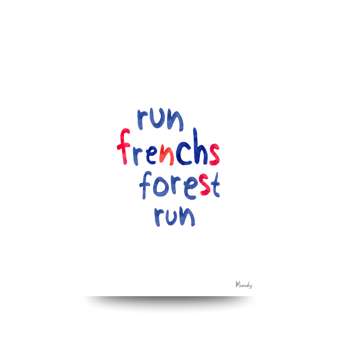Frenchs Forest Sydney Typography Poster