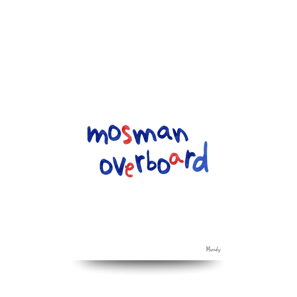Mosman Sydney Typography Poster