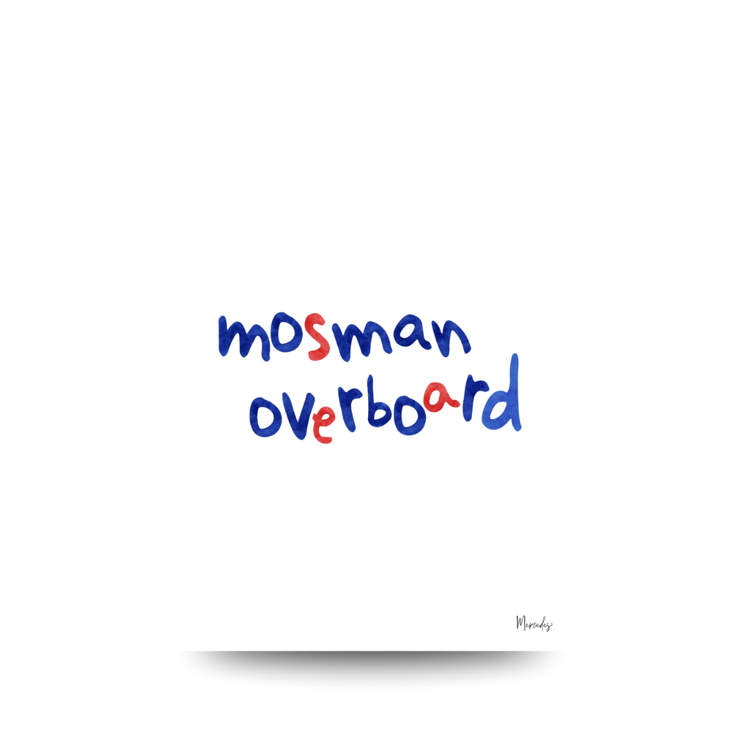 Mosman Sydney Typography Poster