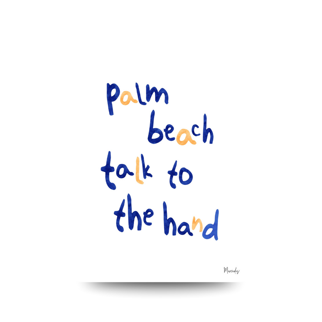 Palm Beach Sydney Typography Poster