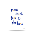 Palm Beach Sydney Typography Poster