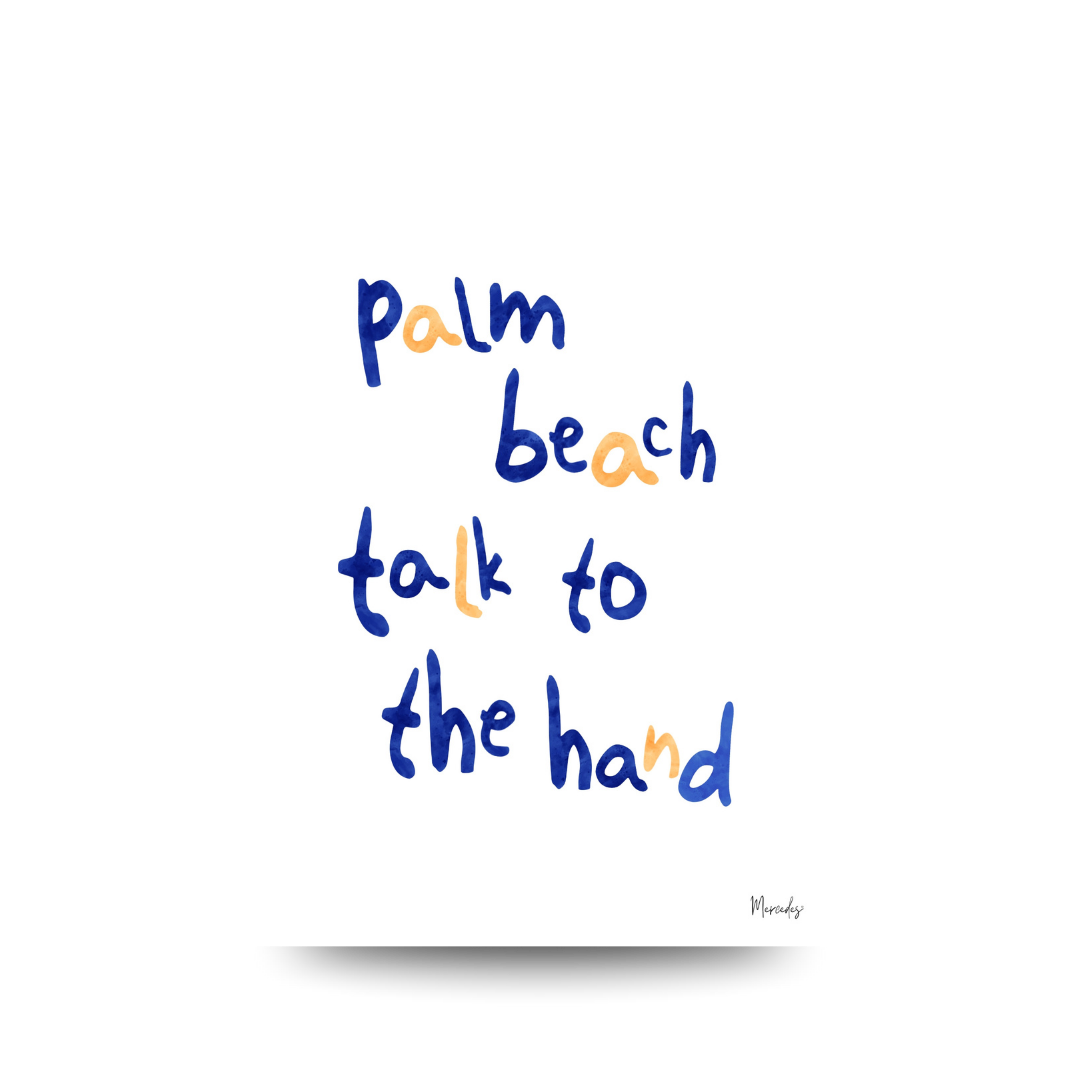 Palm Beach Sydney Typography Poster